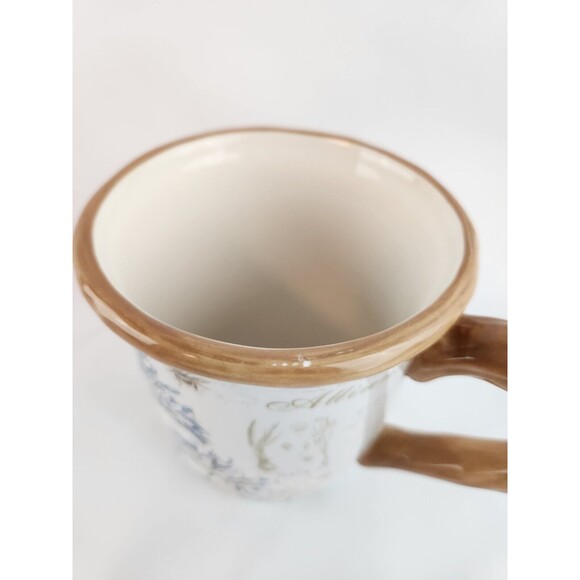 Allium w/Bees Ceramic Coffee Tea Hot Chocolate Mug Botanical Flowers Garden Gift - Picture 9 of 11